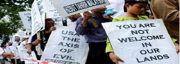 Malaysia , Obama visit, US embassy, US is axis of evil