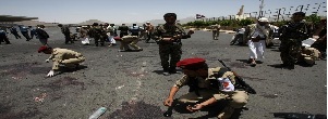 Yemeni, Suicide,  Houthi , checkpoint, Sanaa, Tahrir, policemen, Al Qaeda, Peninsula