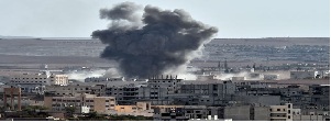 ISIL terrorists, Kurdish fighters, Kobani, ISIL Takfiri, insurgents, chemical weapons, explosion, toxic gas