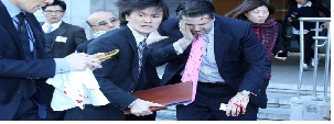 US Ambassador, South Korean, Korea Unification, anti-American,  fruit knife, US-South Korean,  military exercises