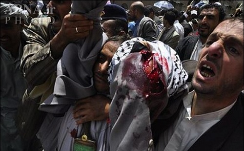 شلیک از فاصله نزدیک به انقلابیون یمن
