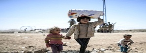 هزاران کرد سوریه در مناطق مرزی آواره شدند