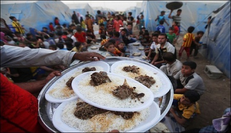 آوارگان عراقی و ماه مبارک رمضان