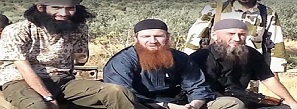 تروريست هاي چچن در سوريه - عمر چچني نفر وسط