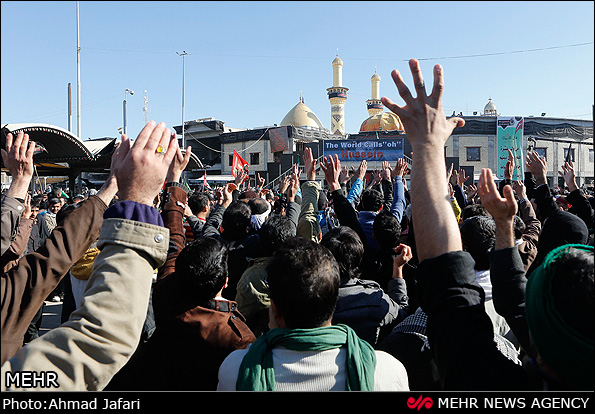 An gabatar da juyayin Arbaeen na Imam Hussaini[AS] a haramin sa a KarbalaءAllahءMusulunciءAddiniءMohammadءAliءshiءmahdiءtvshiaء