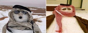 Ulama Arab Saudi Haramkan Bermain Boneka Salju