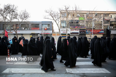 اجتماع زیبای بانوان پوشیه ای در مشهد/تصاویر