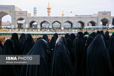 اجتماع زیبای بانوان پوشیه ای در مشهد/تصاویر