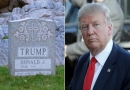 سنگ قبر ترامپ،کاندیدای ریاست جمهوری آمریکا ساخته شد/فیلم